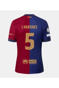 Barcelona Inigo Martinez #5 Jalkapallovaatteet Kotipaita 2024-25 Lyhythihainen